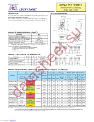 KWA-2302A2 datasheet  