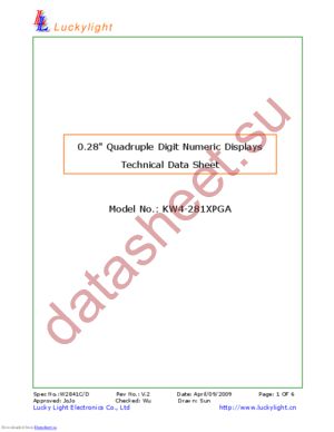 KW4-281APGA datasheet  