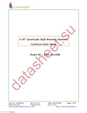 KW4-401XBB datasheet  