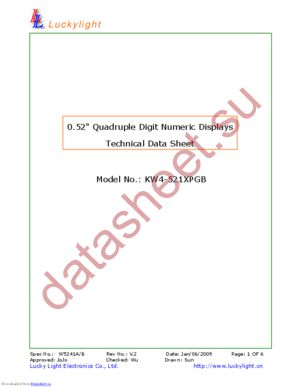 KW4-521CPGB datasheet  