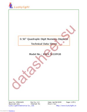 KW4-561XPGB datasheet  