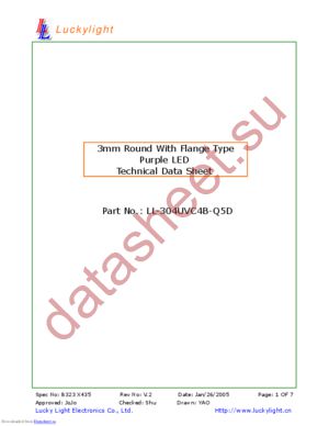 LL-304UVC4B-Q5D datasheet  