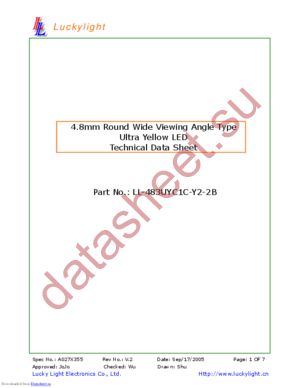 LL-483UYC1C-Y2-2B datasheet  
