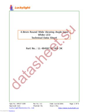 LL-484WC1C-W6-3K datasheet  