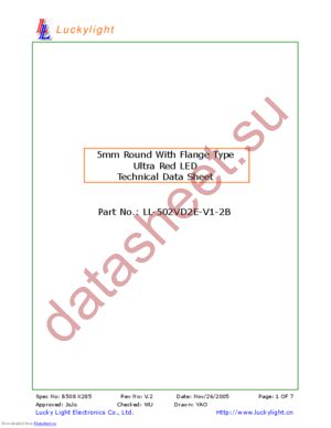 LL-502VD2E-V1-2B datasheet  