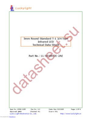 LL-503IRC2E-2AD datasheet  