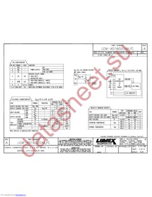 LCM-S01602DTR/C datasheet  