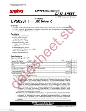 LV5028TT-TLM-H datasheet  