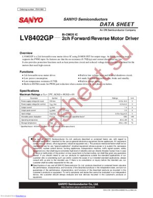 LV8402GP-TE-L-H datasheet  