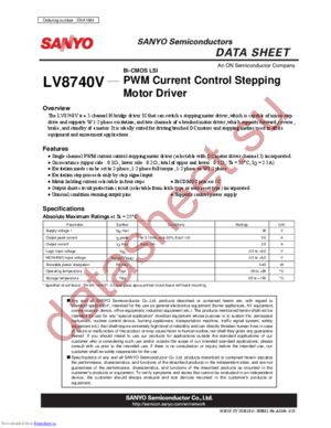 LV8740V-TLM-E datasheet  