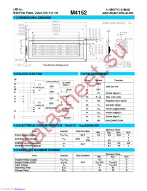 M4152 datasheet  