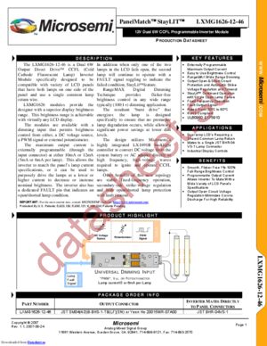 LXMG1626-12-46 datasheet  