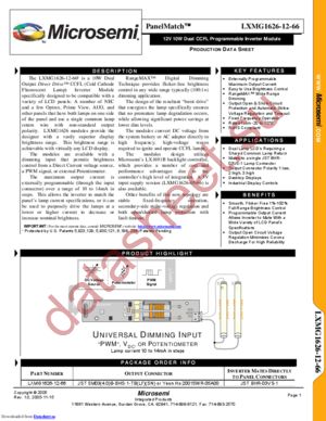 LXMG1626-12-66 datasheet  