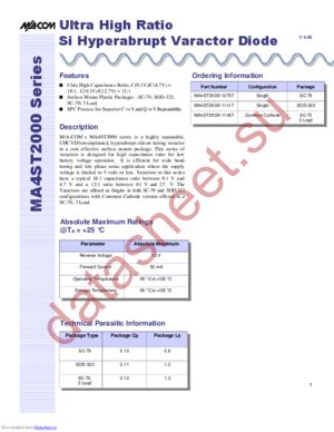 MA4ST2200 datasheet  