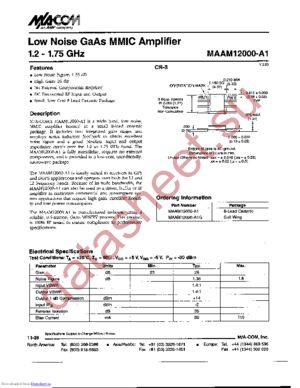 MAAM12000-A1 datasheet  