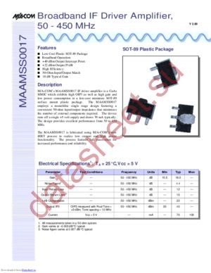 MAAMSS0017SMB datasheet  