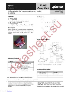 MABA-008509-CT69TB datasheet  