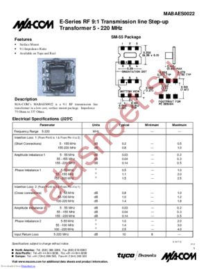 MABAES0022 datasheet  