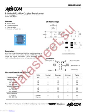 MABAES0040 datasheet  