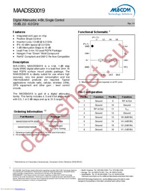 MAADSS0019SMB datasheet  