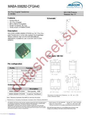 MABA-008282-CFGA40 datasheet  