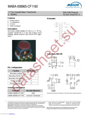 MABA-008965-CF11TB datasheet  