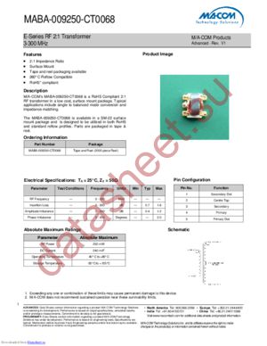 MABA-009250-CT0068 datasheet  