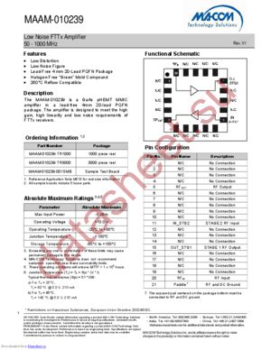 MAAM-010239-TR1000 datasheet  