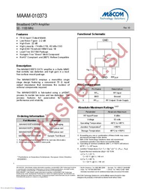 MAAM-010373-TR1000 datasheet  