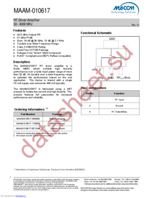 MAAM-010617-001SMB datasheet  