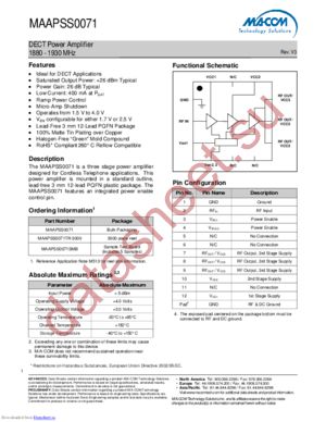 MAAPSS0071TR-3000 datasheet  