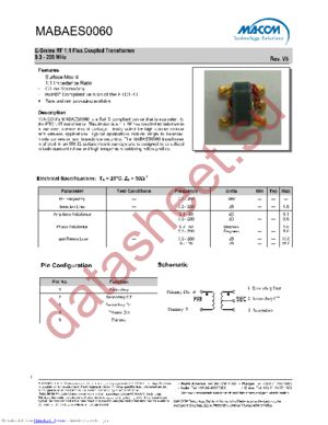 MABAES0060 datasheet  