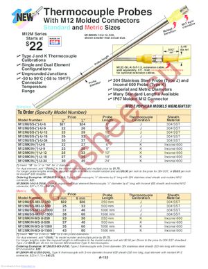 M12MJSS-1/4-U-6 datasheet  