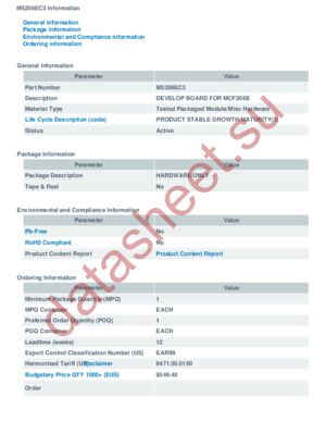 M5206EC3 datasheet  