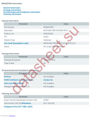 M5485CFEE datasheet  