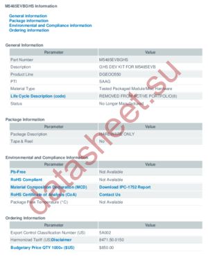 M5485EVBGHS datasheet  