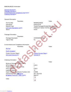 M68EML08GZE datasheet  