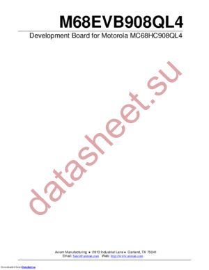 M68EVB908QL4 datasheet  