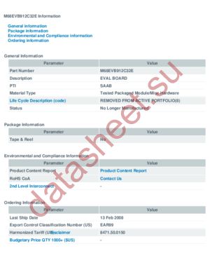 M68EVB912C32E datasheet  