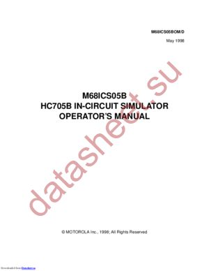 M68ICS05B datasheet  