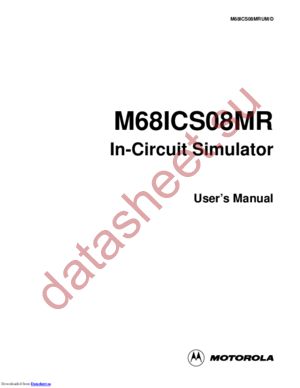 M68ICS08MR datasheet  