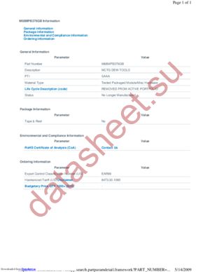 M68MPB376GB datasheet  