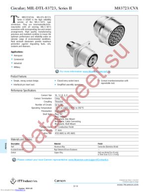 M83723 datasheet  