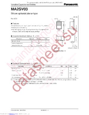 MA2SV0300L datasheet  