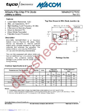 MA4AGFCP910 datasheet  