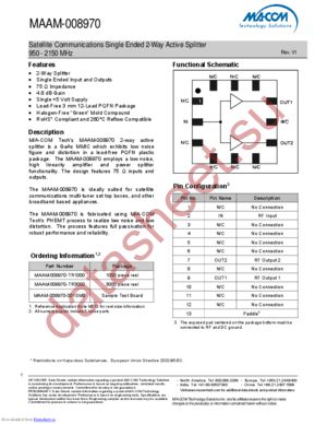 MAAM-008970-TR3000 datasheet  