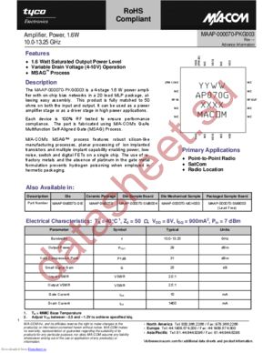 MAAP-000070-MCH000 datasheet  