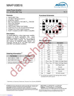 MAAP-008516-TR3000 datasheet  