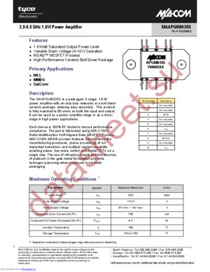 MAAPGM0035S datasheet  