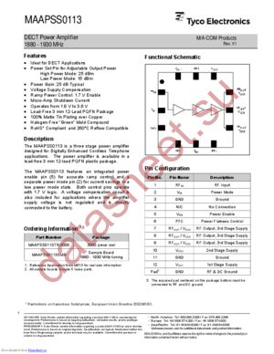 MAAPSS0113SMB datasheet  